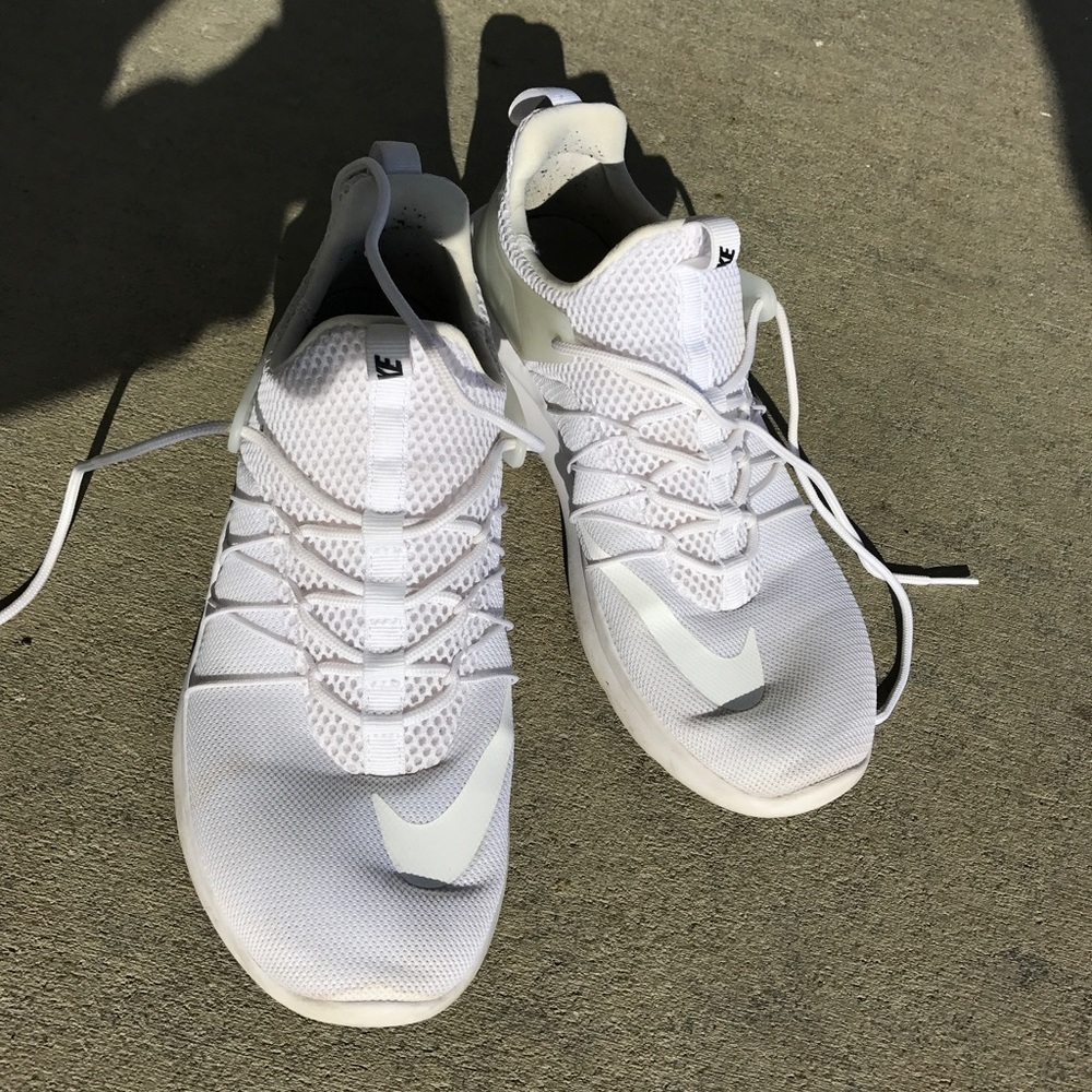 White Nike Darwin Tennis Shoes